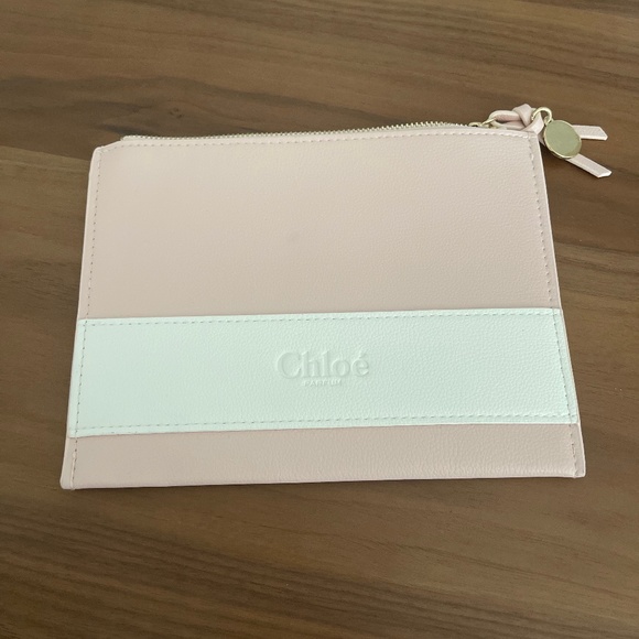 Chloe Creamy Pink Cosmetic Bag - Picture 1 of 3
